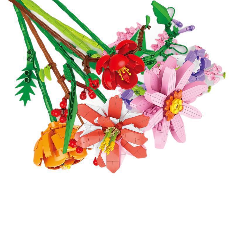 Flower Bouquet Christmas Countdown Advent Calendar Blind Box With Diy Fun For Holiday Decor