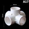 Heavy Duty PVC Pipe Coupler 20/25/32/40/50mm 3/4/5/6 Way 3D Connectors for Agricultural Irrigation DIY Pipe Rack Plumbing Repairs