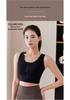 High-Impact Mesh Zipper Sports Bra with Integrated Chest Pad