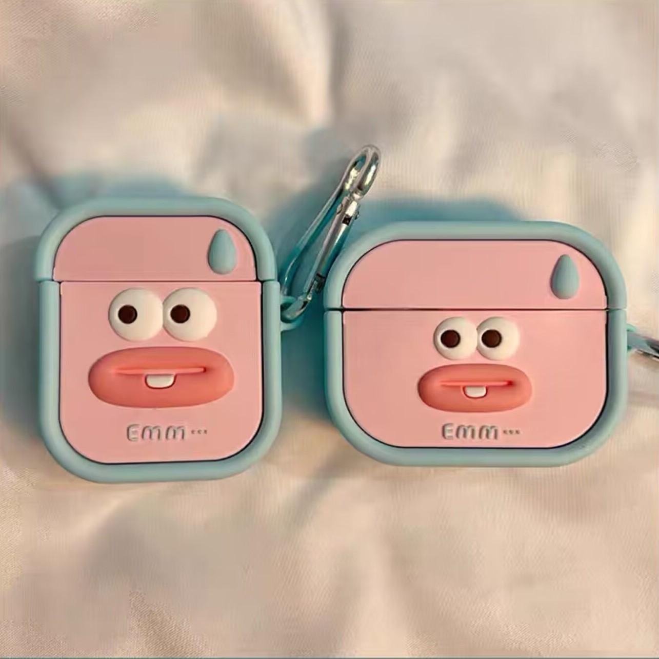 

Милый забавный чехол для наушников AirPods AirPod 2 3, прозрачный чехол с мультяшным рисунком и кольцом для ключей, мягкий силиконовый чехол для AirPods Pro For AirPods 1/2