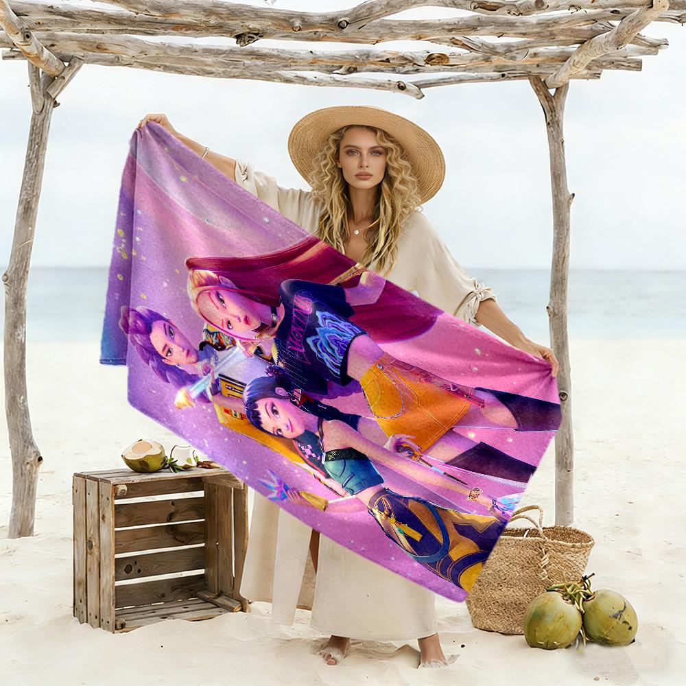 Galactic Fashion Heroes Beach Towel Soft Durable Quick-Dry Comfortable Lightweight
