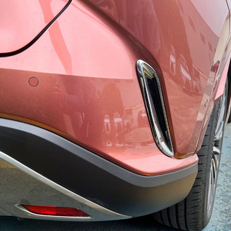 For Lexus RX 350 350h 450h+ 500h 2024 ABS Plastic Mirror Car Rear Bumper Air Vent Trim Strip Eyebrow Trim Accessories