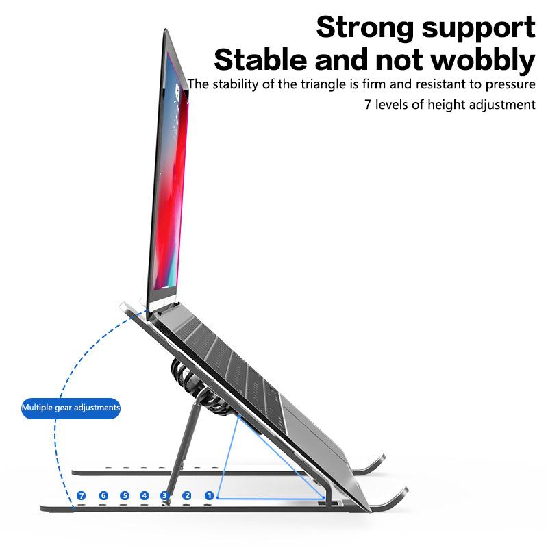 Laptop Cooler Stand Foldable Notebook Computer Cooling Pad Portable Stand For 16-18 Inch Tablet Laptop Desktop Bracket With Fans
