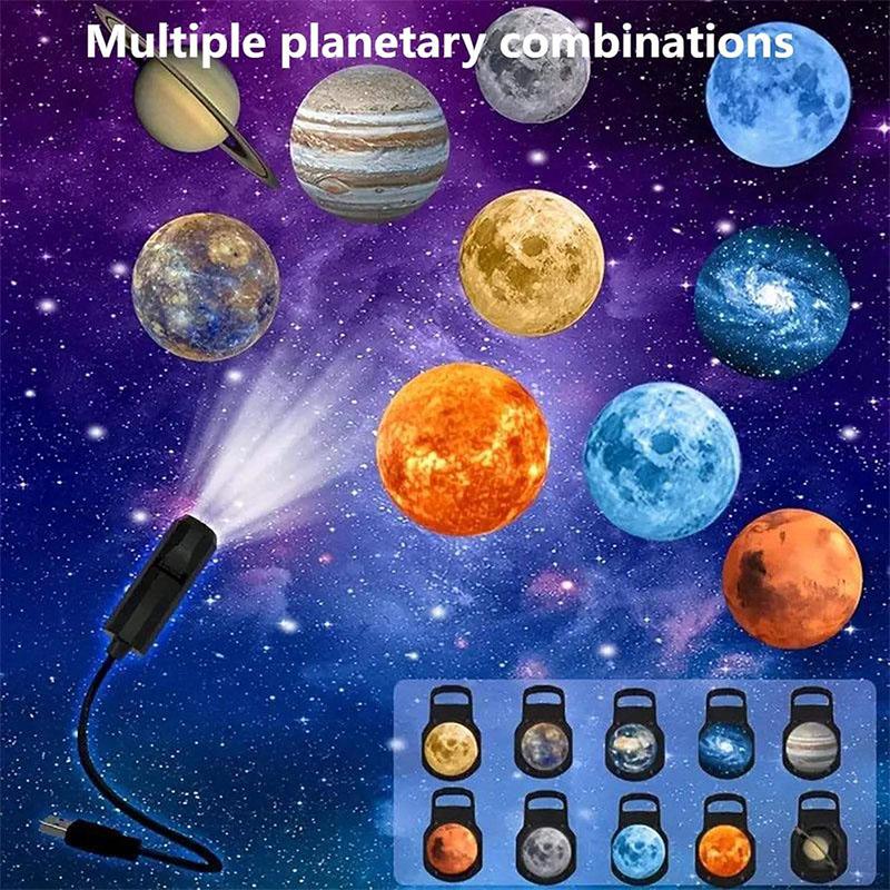 USB Christmas Projector Lights Bedroom Atmosphere Projection Decor 360° Rotating Night Light Creative Gift Holiday Ceiling Decor