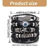 Fashionable Leather Bracelet Set Soft Bracelet Fashion Accessory Adjustable Bracelet Comfortable Bracelet for Daily