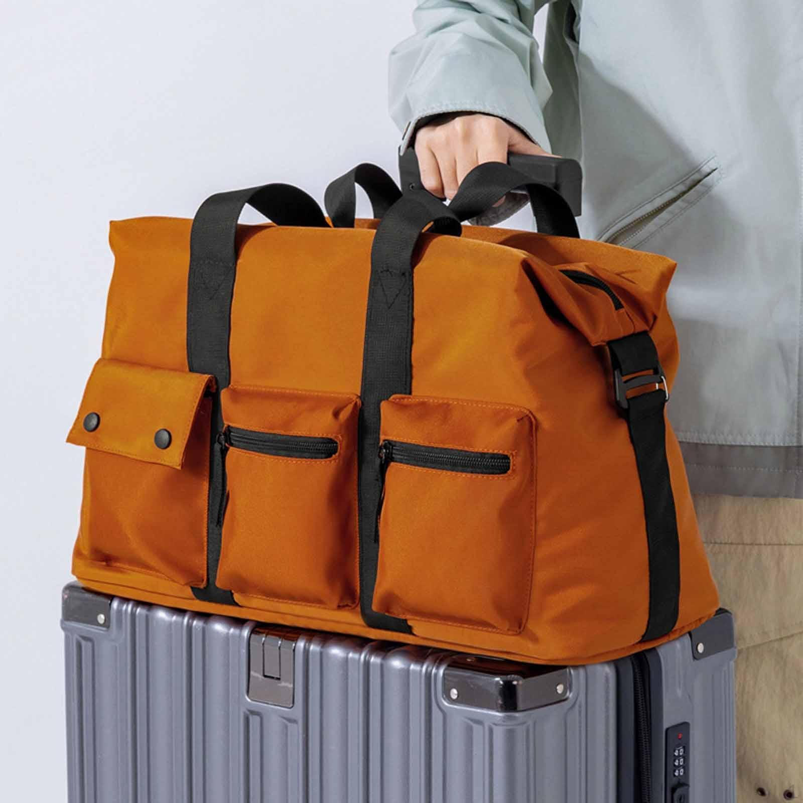 

Duffle Bag Gym Overnight Carry on Tote for Fitness,Yoga ,Workout ,Travel помаранчевий