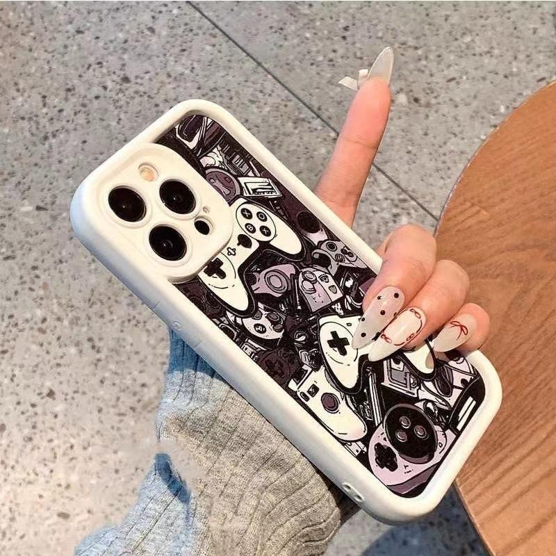 Retro Gamepad for iPhone16 Pro Phone Case 15plus Trend 14promax Apple 13 Soft X