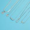 Geometry Bowknot Pendant Necklace Sweet Cool Clavicle Chain Necklace Jewelry