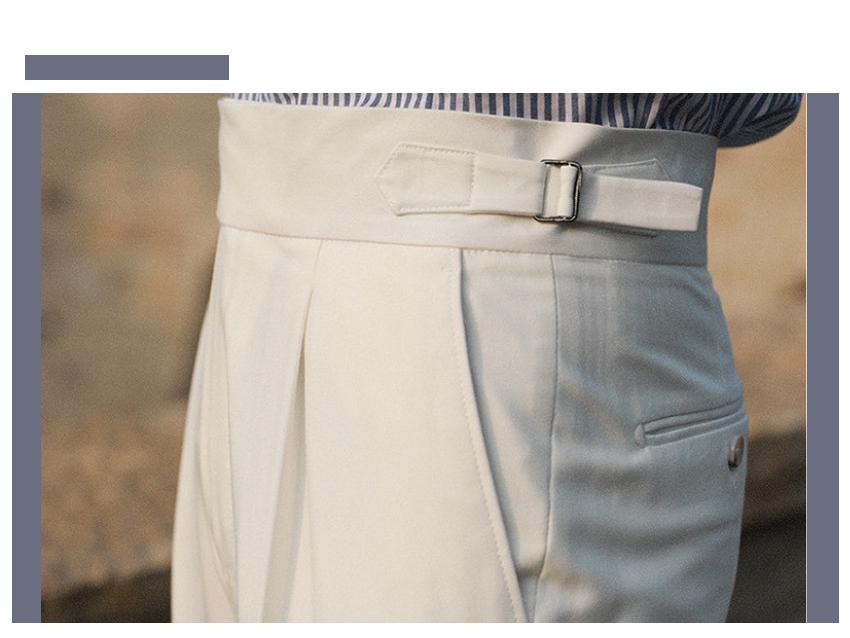 2023 Italienische Slim-Fit Herren Business Casual High-Waist Anzughose für Herbst und Frühling