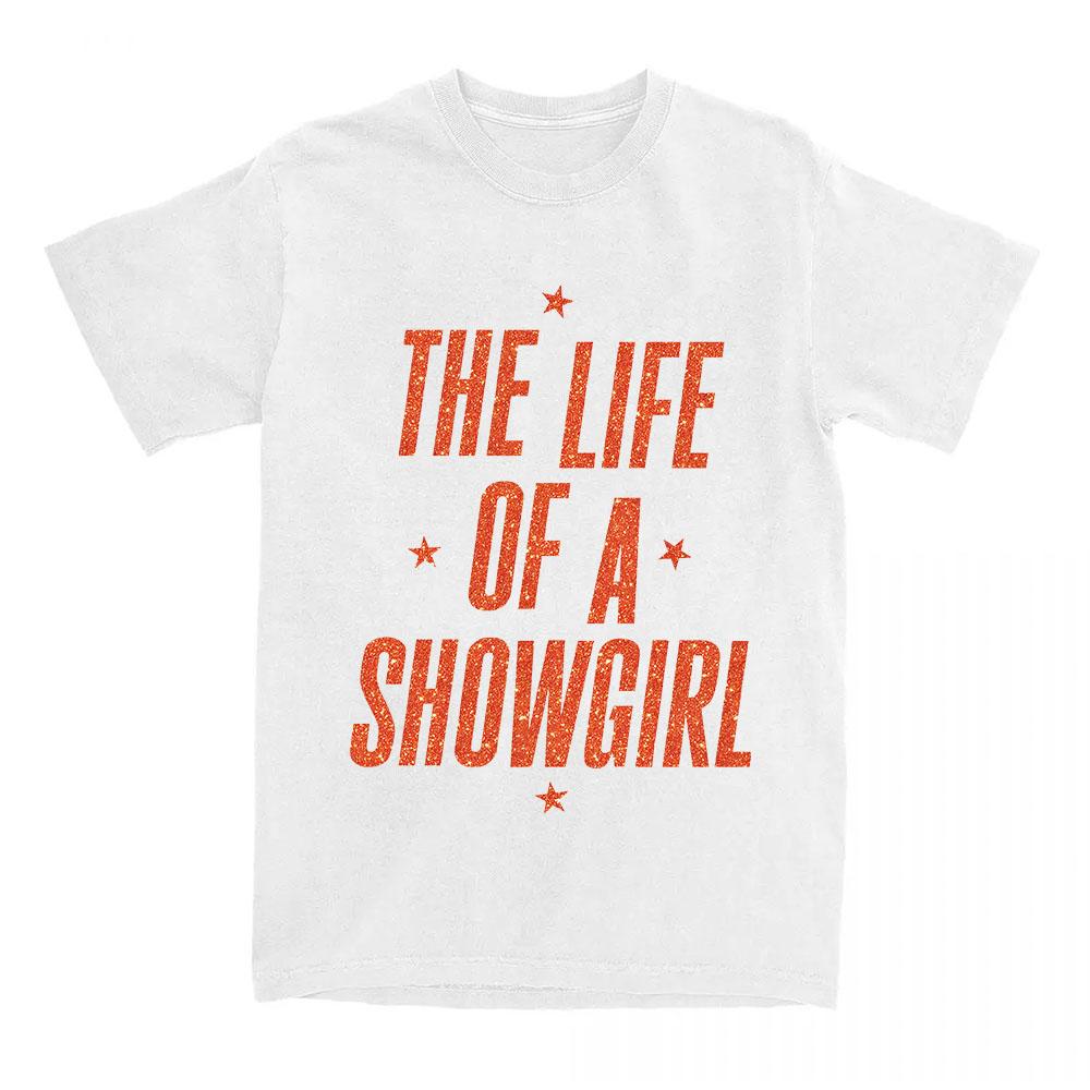 The Life of A Showgirl Album T-shirt Cotton Short Sleeve Female Tshirts Casual Women Men Clothing Graphic Printing Tees Top Girl
