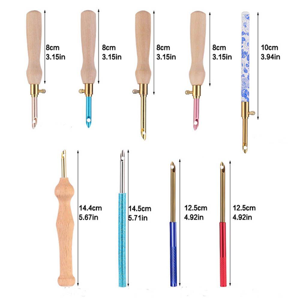 Stitching Punch Needle Needle Arts & Craft Weaving Sewing Tools Knitting Embroidery Pen Poke Embroidery Needles Threader Set