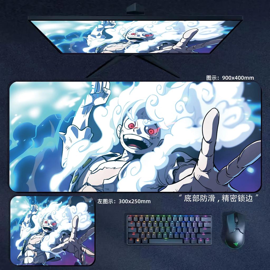Large Size Anime Laptop Keyboard Desk Pad Luffy Roronoa Zoro NonSlip Mouse Pad High Definition Lock Edge ONE PIECE Mouse Pad
