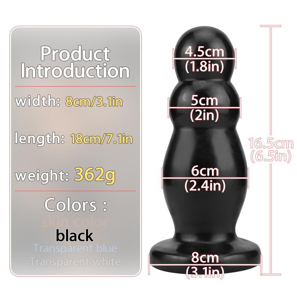 Extra-Large Anal Dilator: 9-Model Collection for Gay Fisting, Thickened PVC