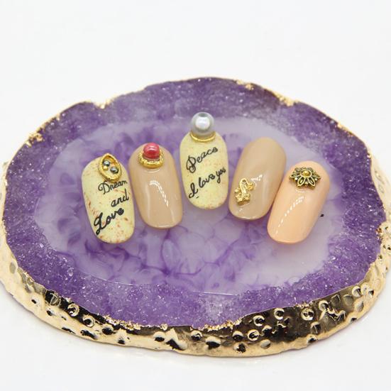 Resin Nail Art Gel Polish Color Palette Display Board Holder Plate Manicure Tool