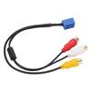 6 Pin AV 3040 Port Car 3RCA Cable Adapter Audio Vedio Connector for DVD Navigation Headunit