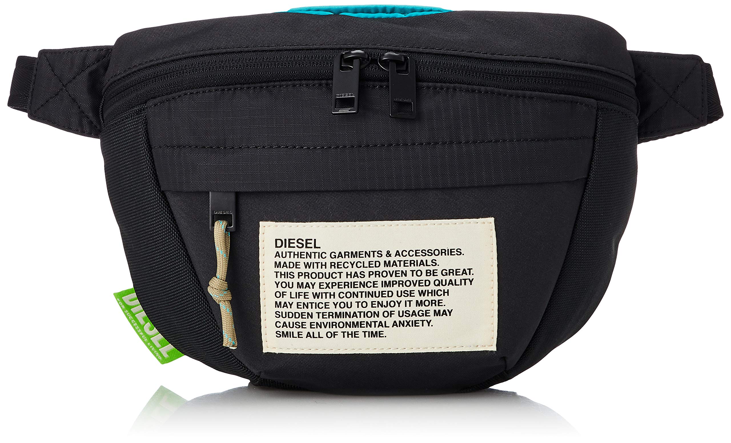 

Сумка для тела из переработанного нейлона X07812P3902 UNI Black T8013 [Diesel] Мужская чёрный