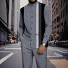 Чоловічий повсякденний комплект: сорочка з довгим рукавом Slim Fit та штани зі смугастими деталями