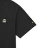 WACKY WILLY Double Kiki Wappen Short Sleeve T-Shirt Black