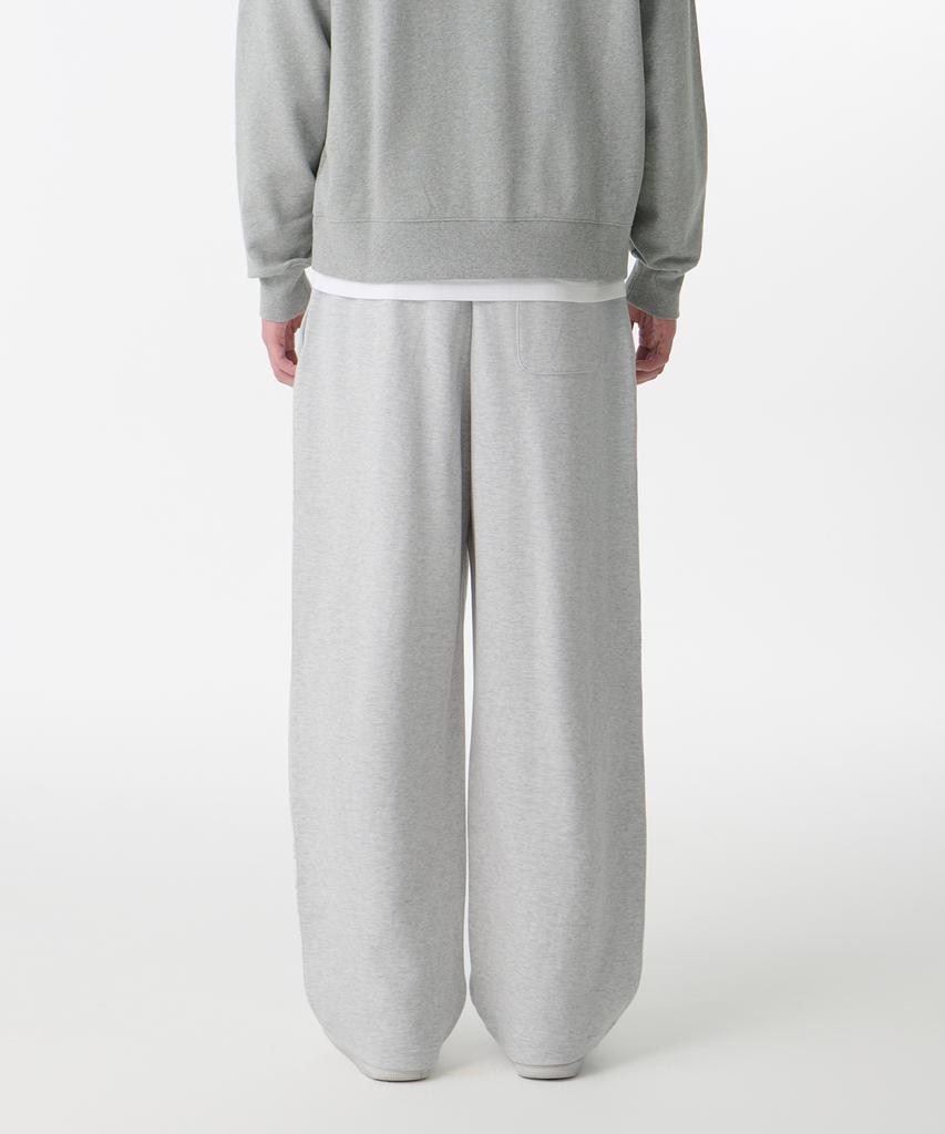 Musinsa Standard Double Knit Two-Tuck Wide Lounge Sweatpants [Melange Light Gray]