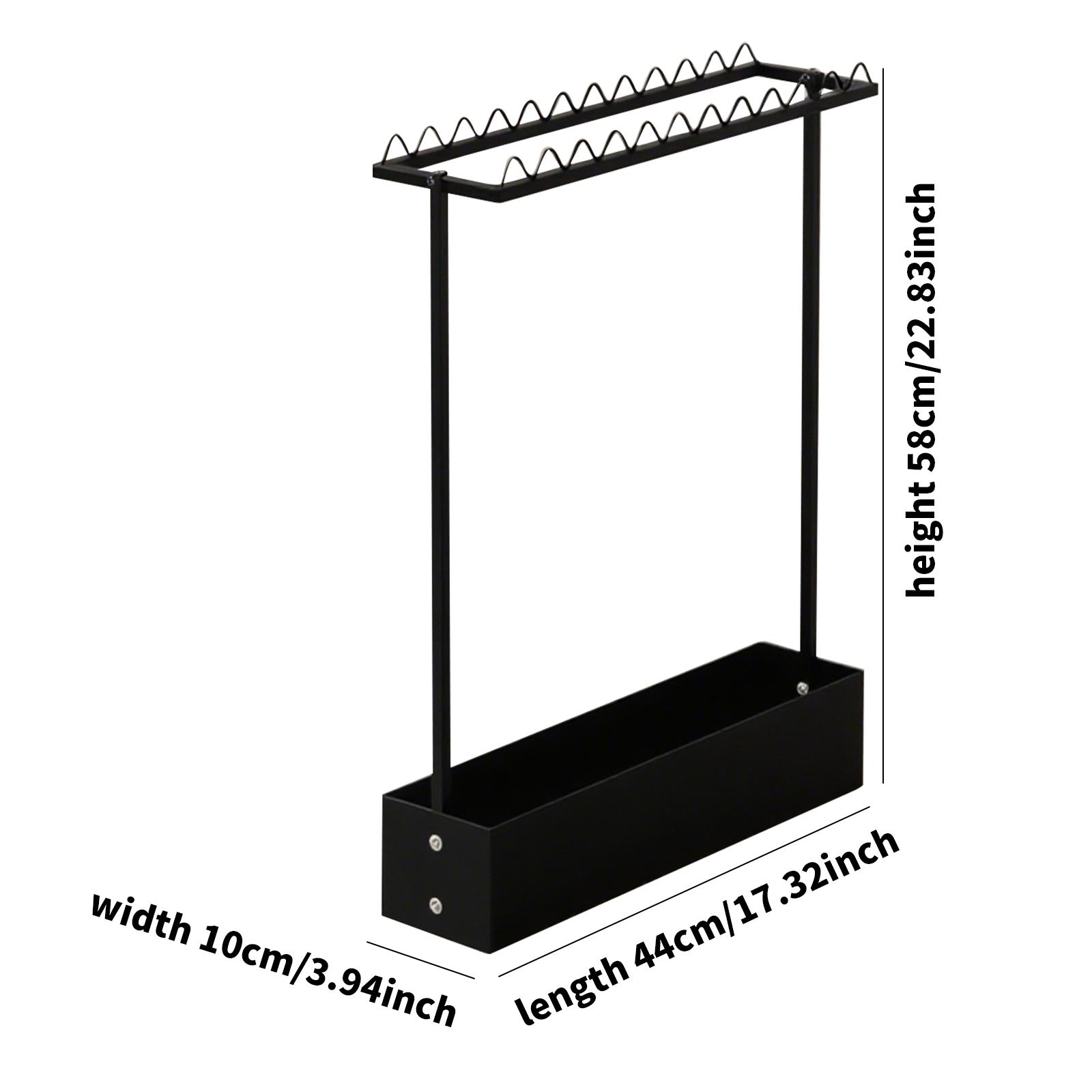 

Heavy Duty Badminton Racquet Storage Rack Black Floor Display Racket Holder Shelf for Sports Equipment Organization чёрный