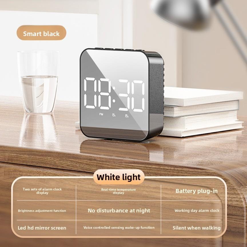 Functional Multi Mirror Electronic Alarm Clock With Date Display Function