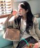 Tooamo Bella Suede Box Bag Beige
