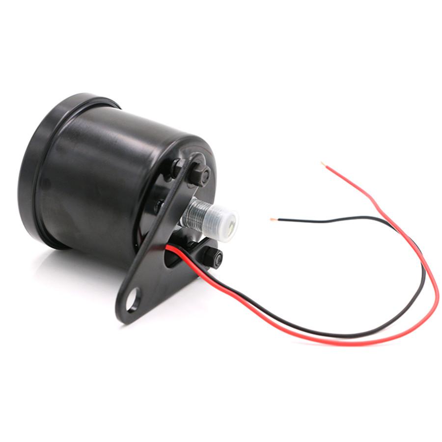 12000 RPM Universal LED Motocycle Tachometer Analogue Tacho Gauge Black 12V Bike