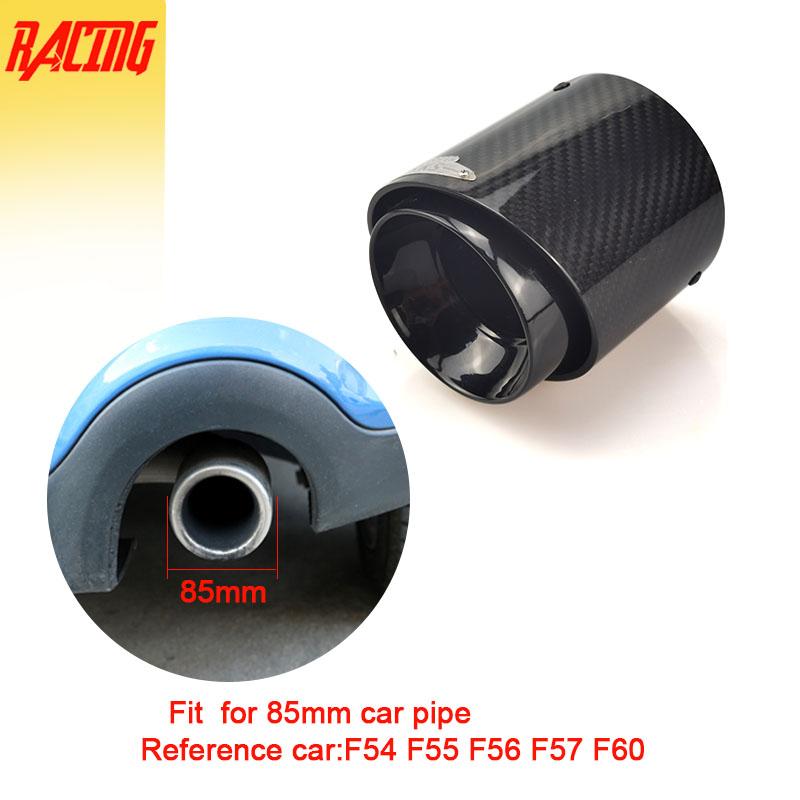 1 Pc Carbon Fiber Exhaust Muffler Tips Car Modification Nozzle for Muffler Fit Upgrade For Mini Cooper F54 F55 F56 F57 F60 R55