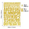 2+4cm Gold Stamping Letter Sticker Graduation Cap DIY Waterproof Self-adhesive Alphanumeric Symbol Silver Stamping Doctoral Hat Sticker