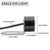 Aoling Eagle Eye, Large LED 20MM, Spotlight LED Car, 12V Daytime Running Light Car LED Cow Eye Eagle Eye LED Ice Blue Bright Bracket Clamp Mirror
