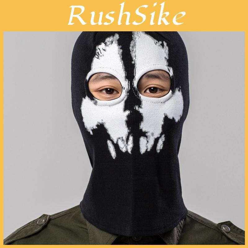 Versatile Cotton Blend Skeleton Skull Mask For Halloween And Motorcycle Adventures