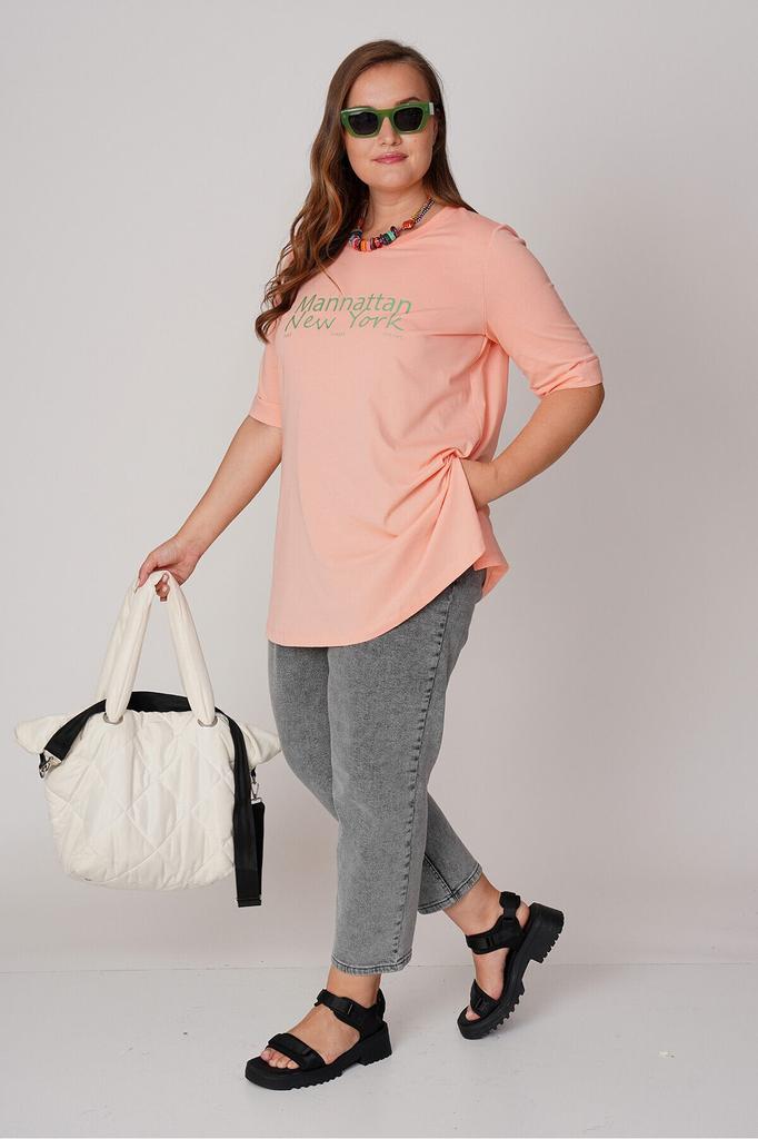 Women's Style Big Size T-Shirt Printed Cotton T-Shirt