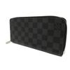 Used 12564 Zippy Wallet Vertical N63095 7940 New Zip Around RFID Current Model Damier Graphite Noir Men's from Japan