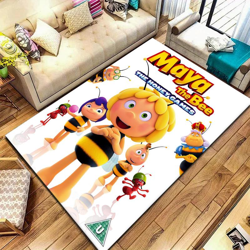 Maya Bee Carpet Rug for Living Room Bedroom Home Sofa Decoration,Kids play Nonslip Floor Mat