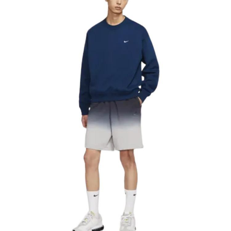 Nike Sweatshirts Men's Blue Crew Neck Moderate Regular DA0318-460