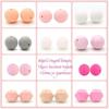 95 Pcs Colorful Round Silicone Loose Bead for Keychain DIY Octagonal Bead Making Kit for Bracelet Necklace Jewelry Craft