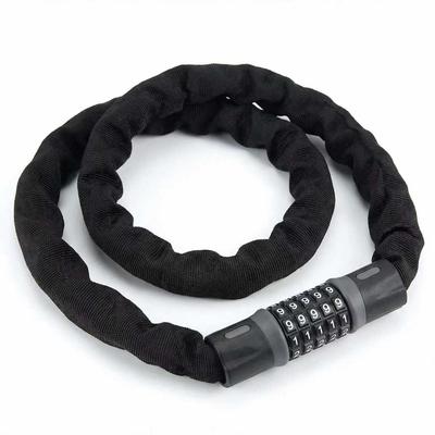 Bicycle Lock, Keyless Chain Lock, 100cm, Password Setting Possible, Reset