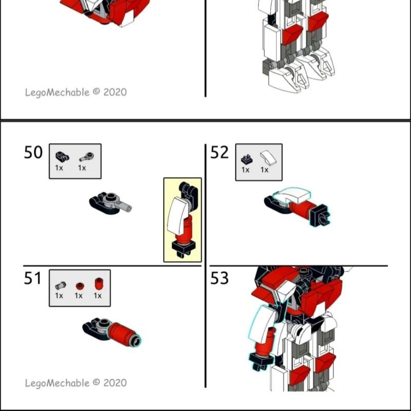 Jouet d'assemblage de petits mechas en blocs de construction