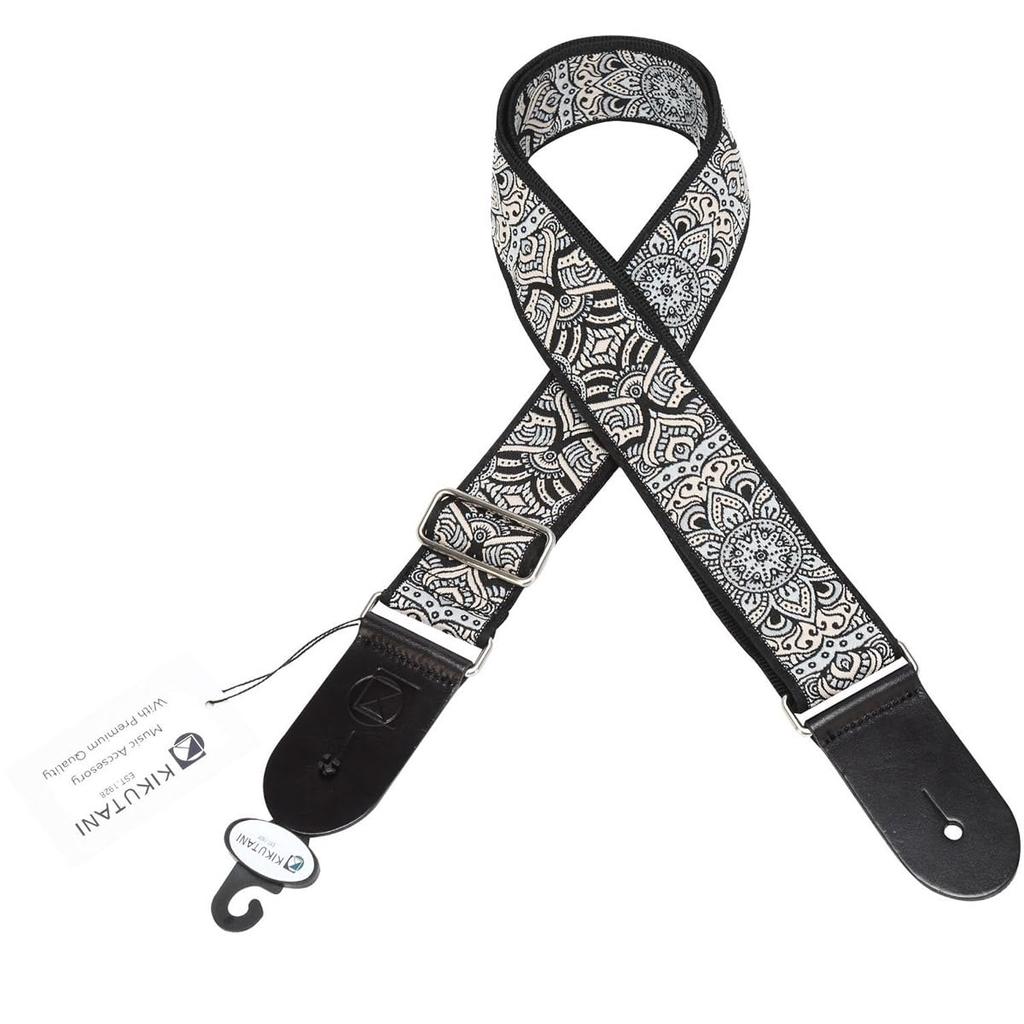 Kikutani KSTR-303 Guitar/Bass Strap, 50mm Wide, 950-1,620mm