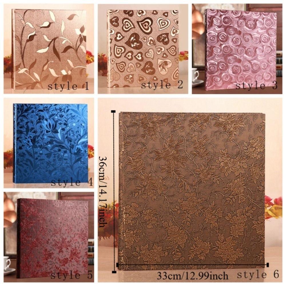 Printed Pattern Photo Storage Album Plastic 6-inch Photo Album 400 Photos Capacity Thickened Commemorative Album Photo Display