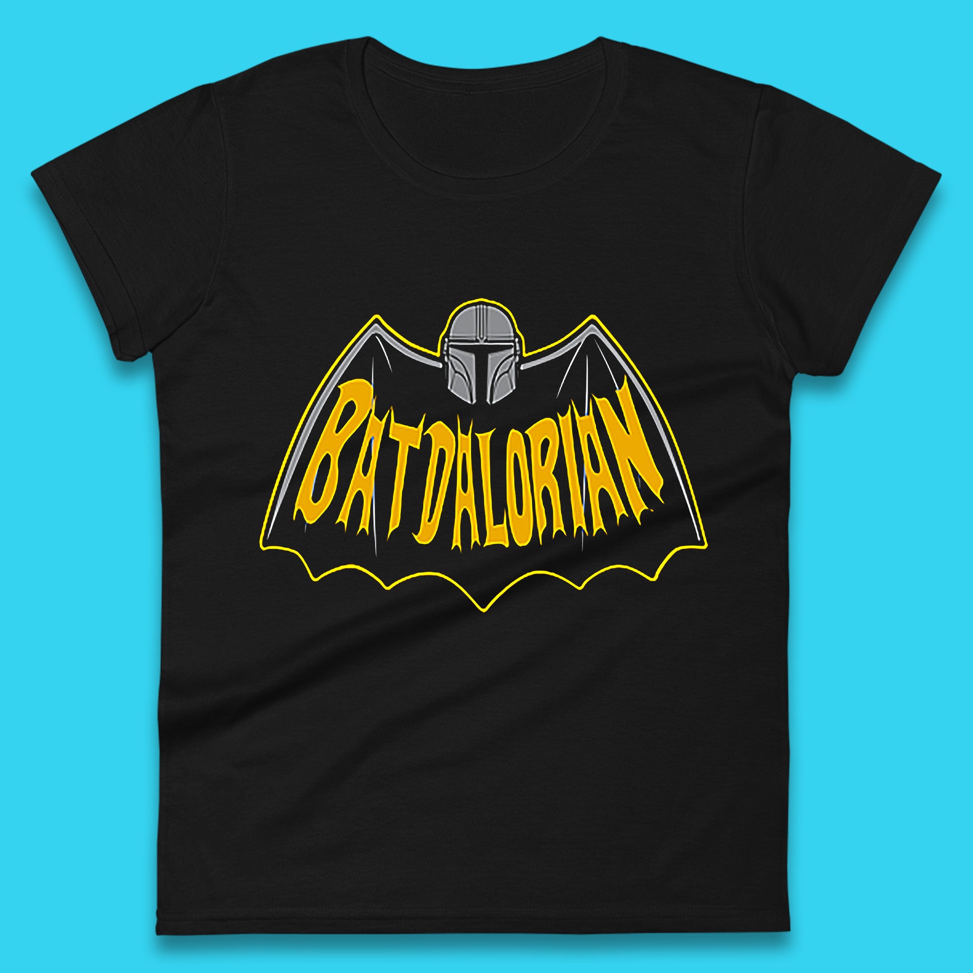 

Batdalorian Star Wars The Mandalorian Or Mando X Batman Parody Fictional Characters Womens Tee T Shirt Mens Tops Unisex Top L