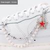 1PCS Luxurious Diamond DIY Heart Star Pearl Shoe Chain Punk Original Detachable Studded Pentagram Shoe Accessories Jewelry Penda