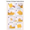 Ergonomic Handle Border Paper Punch Multifunctional Portable Metal Cutter  For Greeting Cards