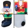 8 Ft Nutcracker Christmas Inflatable Holiday Home Decorations Yard LED Lights Outdoors Ornaments