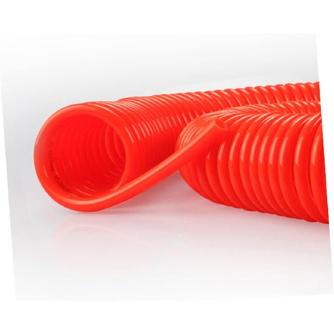 Durable Air Hose with Connector Flexible Airline for Air Compressors and Pneumatic Tools Compact Storage Design for Convenient Use