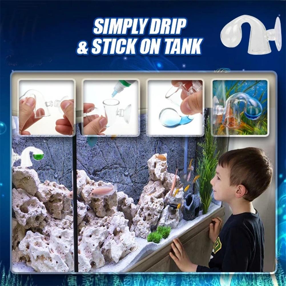 CO2 Long Acting Monitor CO2 Drop Checker with Suction Cup for Aquarium