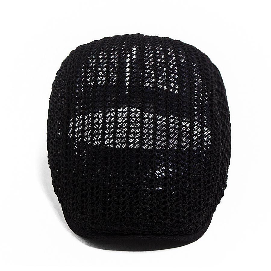 Cappello Uncinetto Estivo Sottile Donna Moda Berretto a Rete Casual Uomo Cappellino Newsboy Intrecciato Visiera Piatta Cappello Donna Per 56-60cm Regolabile