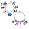 Zinc Alloy Bracelet 2Pcs Girl Cartoon Anime Charm Snake Fade