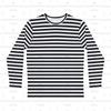 T-shirt a maniche lunghe a righe da uomo Stile Casual Abbigliamento casual Regalo per lui Comfort quotidiano Ideale per T-shirt a maniche corte da uomo e da donna
