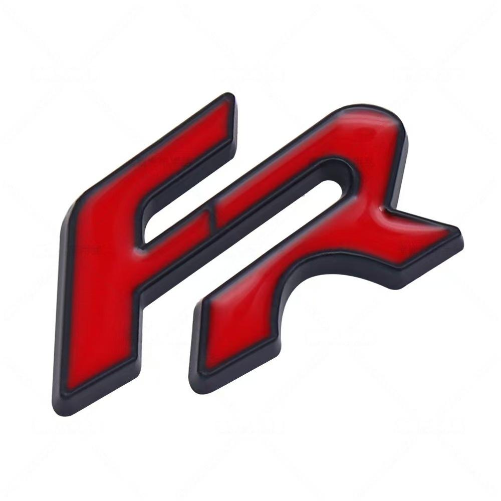 3D Metal FR Logo Badge Sticker Side Fender Rear Trunk Emblem Decal High-Quality Automotive Accessories